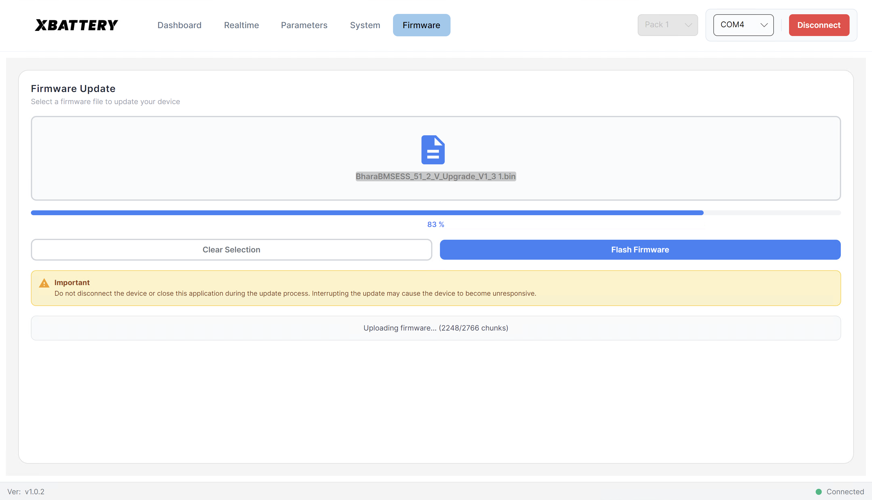 Firmware Update Interface